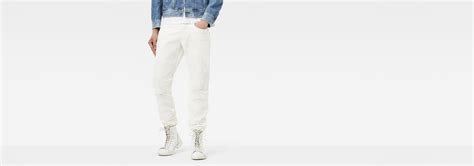 3301 moto restored tapered jeans weiß g star raw®