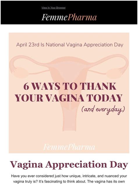 Femmepharma Vagina Appreciation Day Check Out Exciting Offer Milled