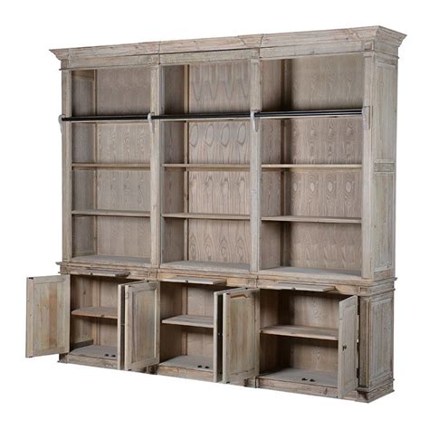 Extra Large Bookcase With Ladder Furniture La Maison Chic Luxury