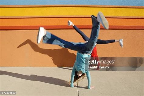 Kids Doing Cartwheels Photos And Premium High Res Pictures Getty Images