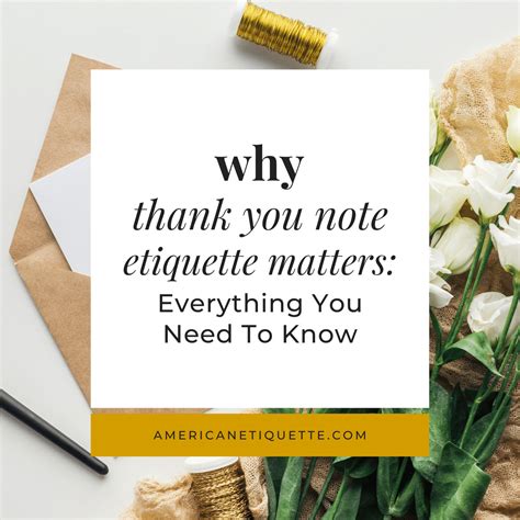 Why Thank You Note Etiquette Matters Everything You Need To Know