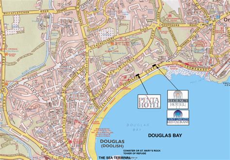 Map Of Douglas Isle Of Man