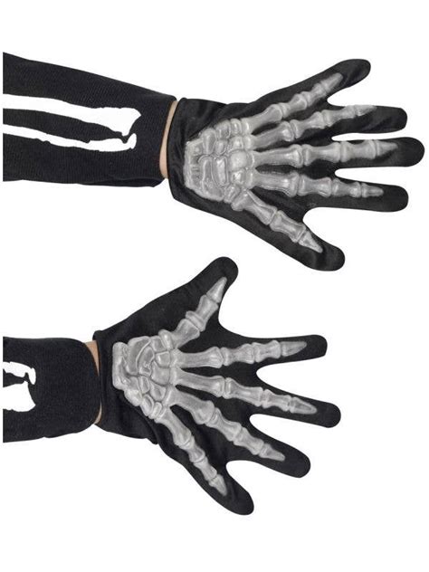 Skeleton Print Kids Gloves Glow In The Dark Skeleton Gloves