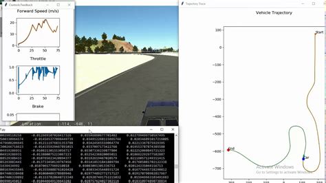 Vehicle Longitudinal And Lateral Control On Carla Simulator Youtube