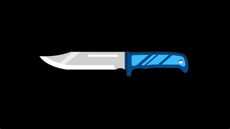 Knife Animated Travel Adventure Icon Line Drawing Animation Transparent