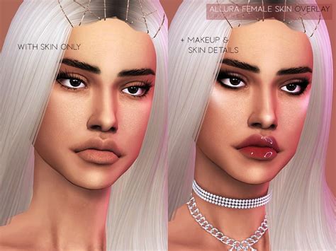 Allura Skin Overlay Female Sims 4 Mod Download Free