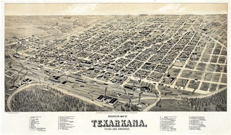 Texarkana Map Encyclopedia Of Arkansas