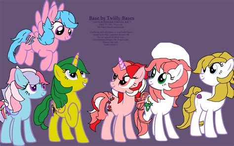 G1 Mane 6 By Xkappax On Deviantart