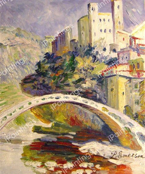 The Castle Of Dolceacqua Painting By Claude Monet Reproduction