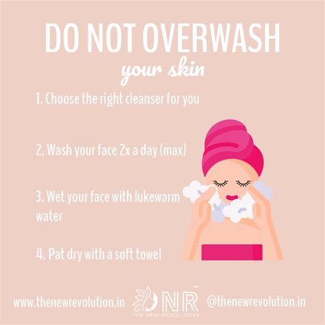 do not over wash your skin skincare infographic skin care skincare quotes