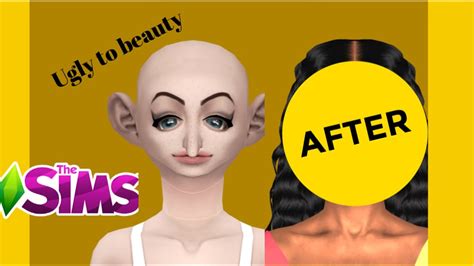 Sims 4 Ugly To Beauty Challenge Cas Youtube