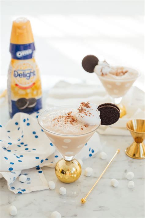 Frozen Cookies And Cream Polka Dot Martini Recipe — Sugar And Cloth