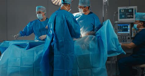 Medical Team Doctors Performing Surgical Operation In Modern Operating