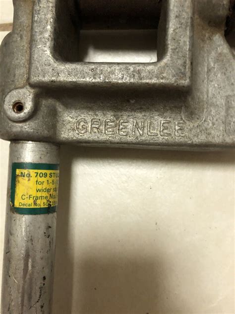 Greenlee 709 Metal Stud 1 Diameter Punch C Frame 502 2281 Ebay