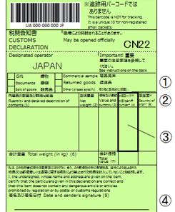 Customs Declaration Form Japan Post Customs Duty Travel Japan