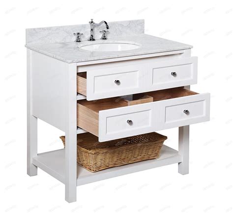 Bathroom vanities have the ability to transform your powder room into a space of luxury. 36 Inch Lowes White Modern Bathroom Vanity Combo With ...