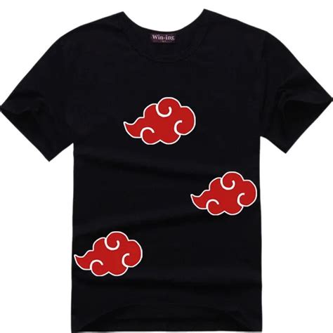 Naruto Akatsuki T Shirts Logo T Shirt Itachi Uchiha Anime Men Tshirt