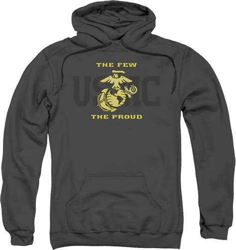 Us Marine Corps Mens Split Tag Pullover Hoodie Uk Clothing