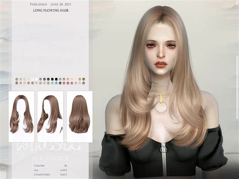 Wings To0626 Long Flowing Hair At Tsr Sims 4 Updates