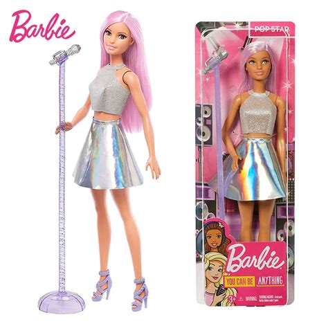 Original Barbie Pop Star Doll Toy Girl Birthday Present Girl Brinquedos