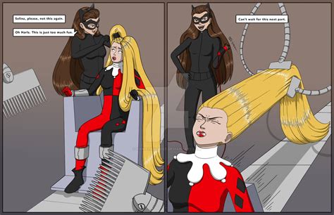 Harley Quinns Hair Pulling By Danielwartist On Deviantart