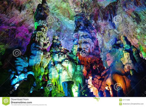 Colorful Cave In Yaolin Wonderland Editorial Photo Image Of Adventure