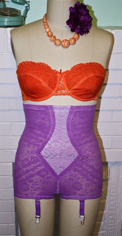 Vintage Purple Hiwaist Girdle Panty With 4 By Psychedelicpinup