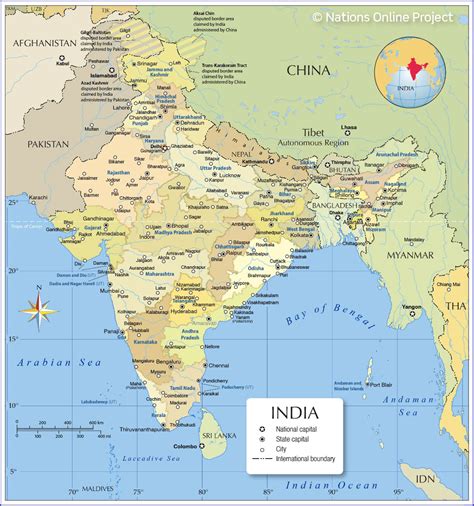 The Best 14 Map Of India With States And Capitals And Union Territories