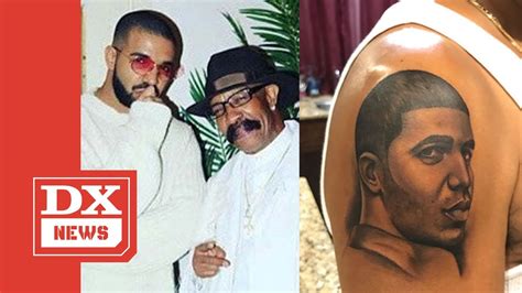 Drake REACTS To His Dads Tattoo Of Him YouTube