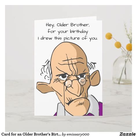 Card For An Older Brothers Birthday Zazzle Birthday Cards For
