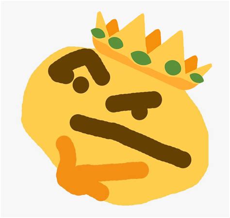 Thinking Face Meme Png Thinking Emoji Distorted Png Transparent Png