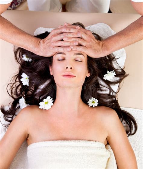 Young Woman Having Head Massage Stock Image Image Of Beautiful Fresh 24724437