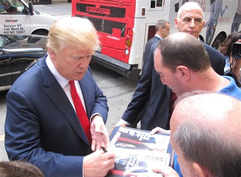 Donald Trump Signing Autographs Outside Nbc When He Arrive Flickr