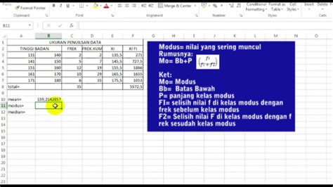 Panduan Mudah Mencari Mean Data Kelompok di Excel