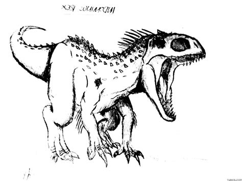 Indominus Rex Coloring Page Turkau