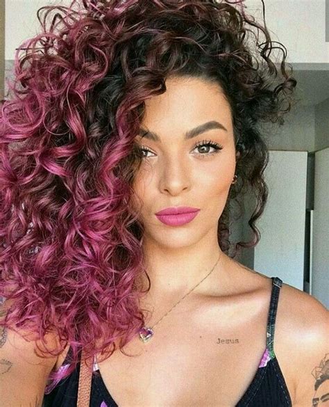 Pin By Seika Vein On Curly Hair In 2020 Curly Hair Styles Curly Pink