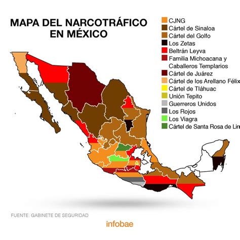 Quienes Son Los Meros Mero Así Es El Mapa Del Narco 16 Organizaciones Dominan En México El