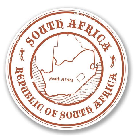 2 X South Africa Vinyl Sticker 4096 Destination Vinyl Ltd