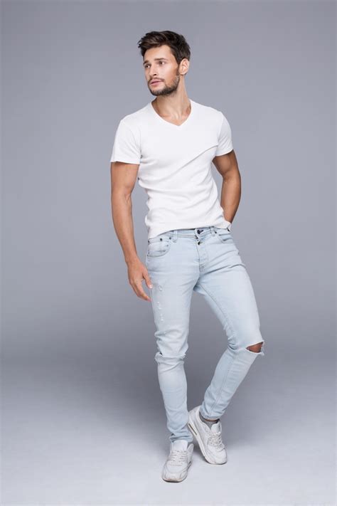 White T Shirt Handsome Guy Stock Photo Free Download