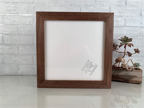 12x12 Square Picture Frame In 15 Standard Style In Solid Natural