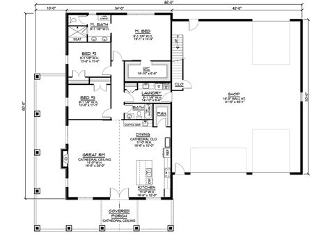 Square Foot Barndominium Floor Plans Floor Roma
