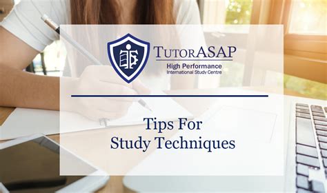 Tips For Study Techniques Tutorasap