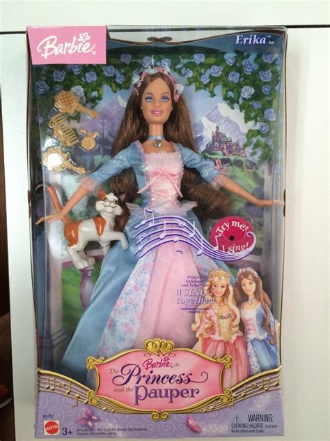 barbie princess and the pauper singing erika doll mint in box 2004 age 3 ebay barbie box i