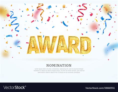 Award Nomination Ceremony Royalty Free Vector Image