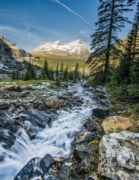 Creek Flowing Through Mountains Stock Image Image Of Grass Glade