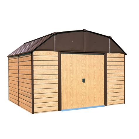 Shop Arrow Galvanized Steel Storage Shed Common 10 Ft X 14 Ft