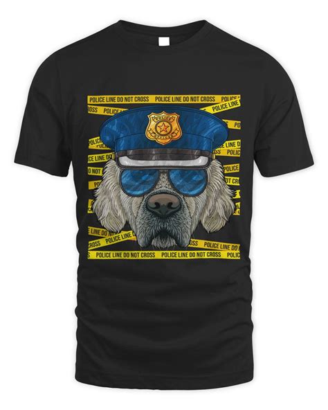 Golden Retriever Police Officer Policeman Funny Police Dog Teenice