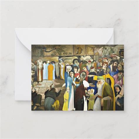 Kosztka At The Entrance To The Wailing Wall Note Card Zazzle