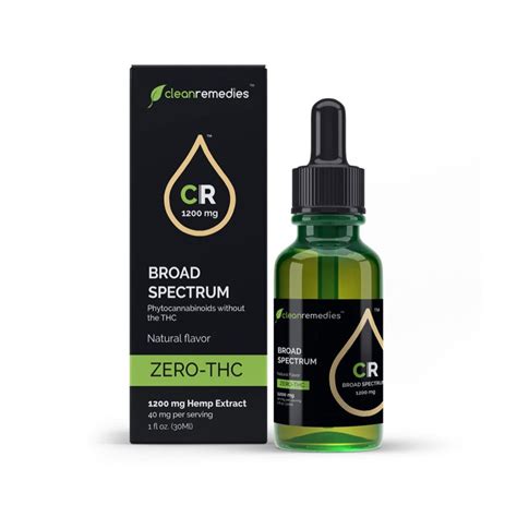1200mg Broad Spectrum Hemp Oil Tincture Natural Healing Products