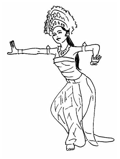 Dancer Balinese Sketches Drawing Drawings Tattoo Sketsa